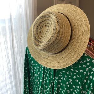 Mint woven Panama hat from UO